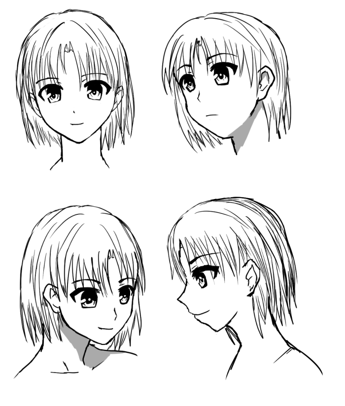 顔のアタリの取り方イラレポ
