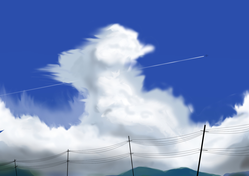 夏空と雲