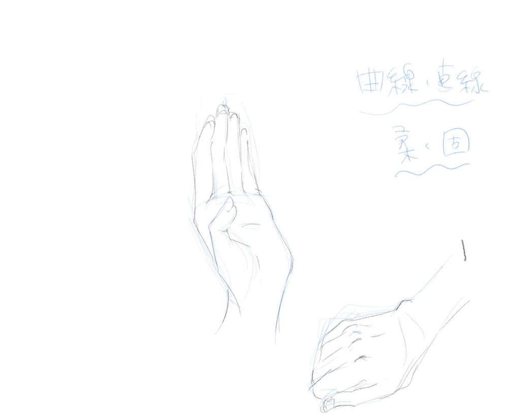 手の練習