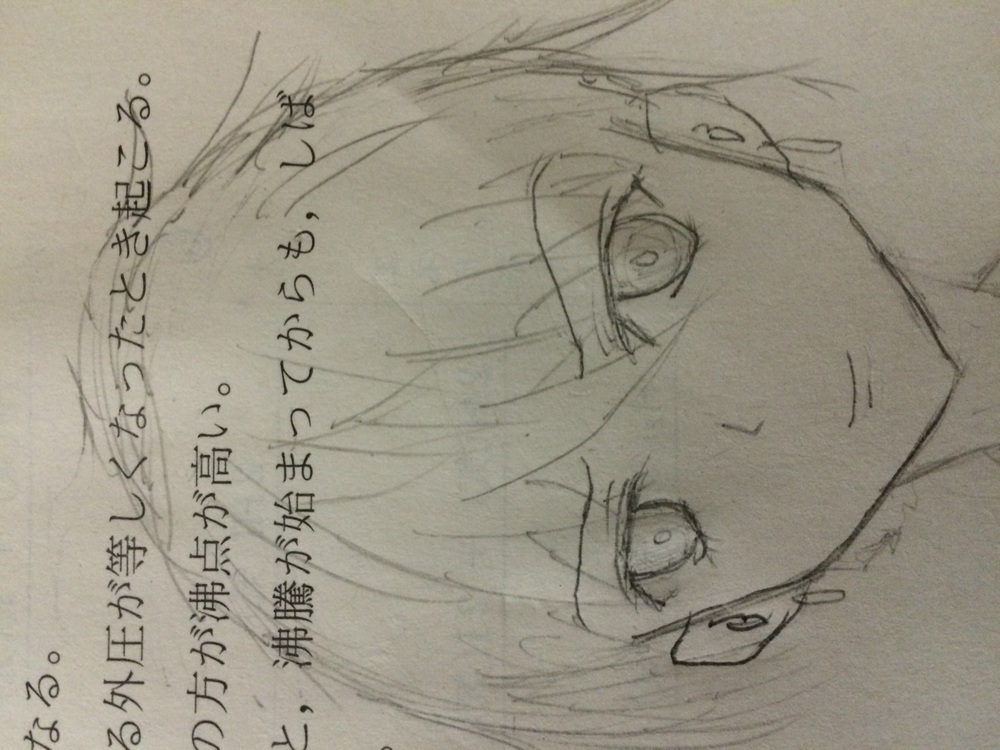 教材に落書きごめんなさい…