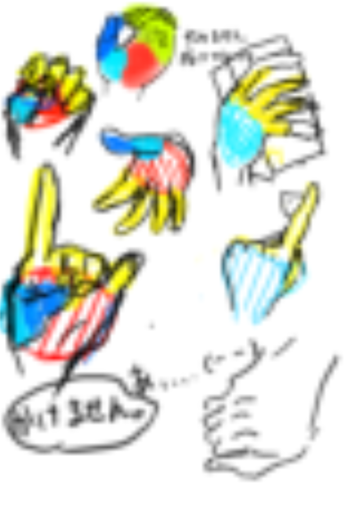 手