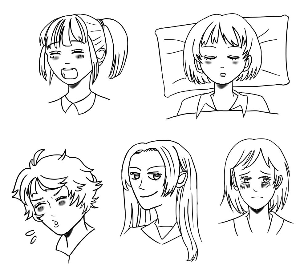 様々な表情の描き方