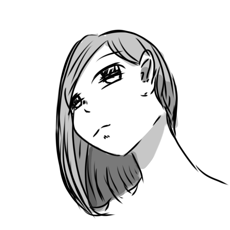 女性・斜め