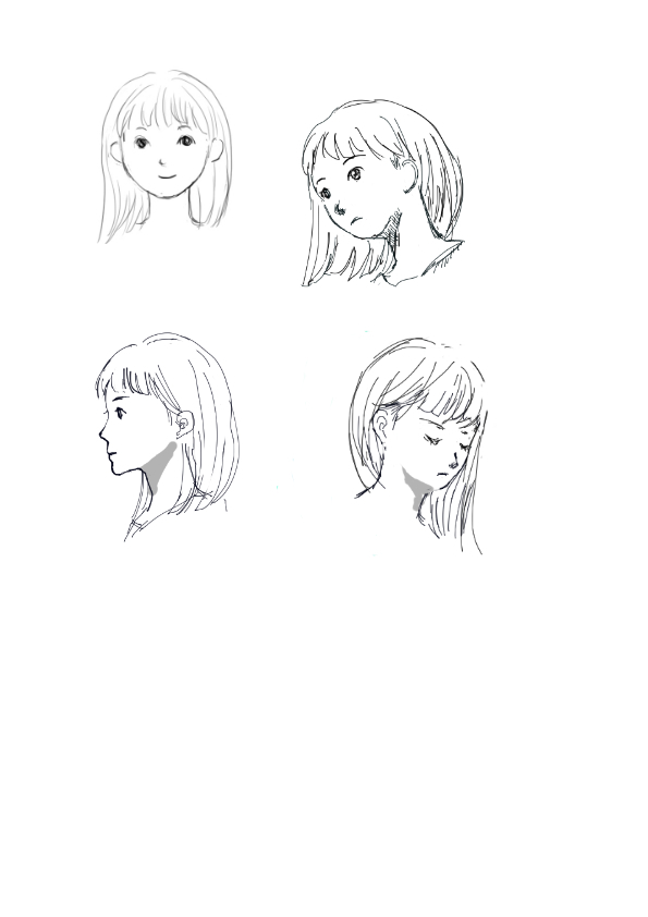 いろんな角度からかく