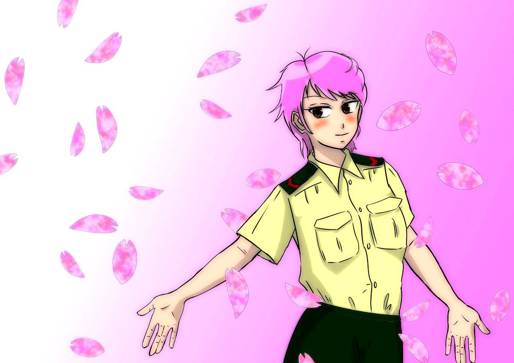 斜めを意識したイラストの練習