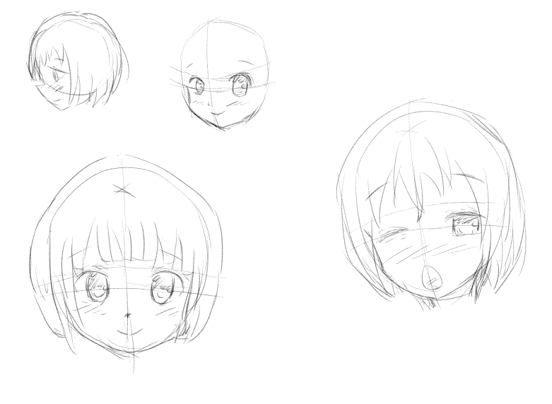 顔の描き方の練習
