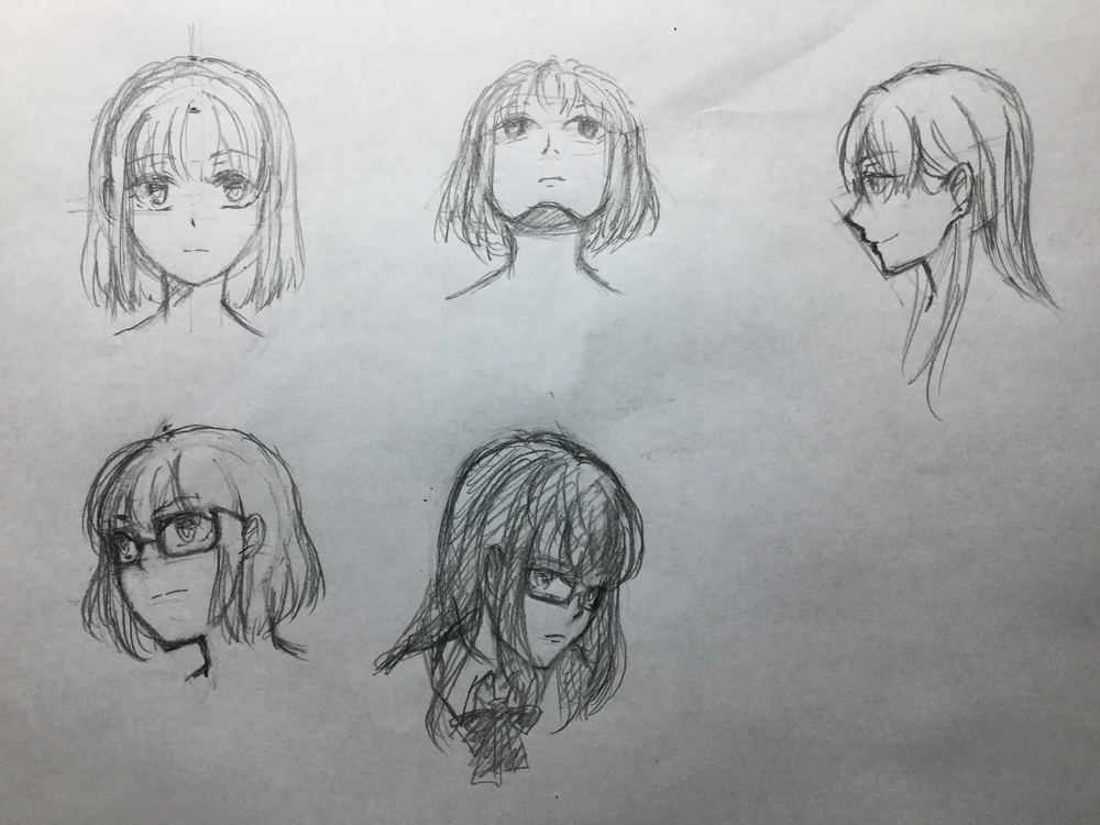 顔の練習