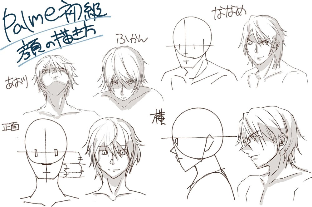 初級コース 顔の描き方①
