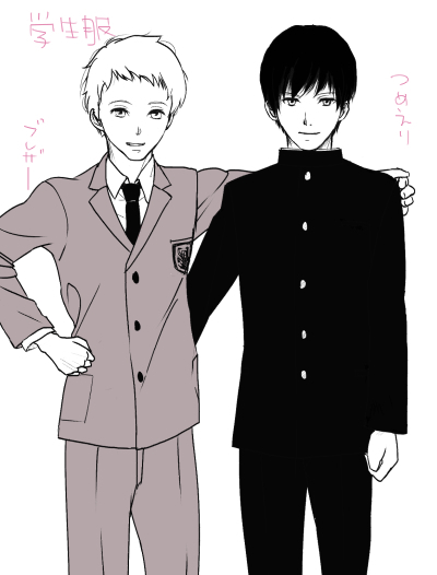 男子高校生の制服の描き方講座