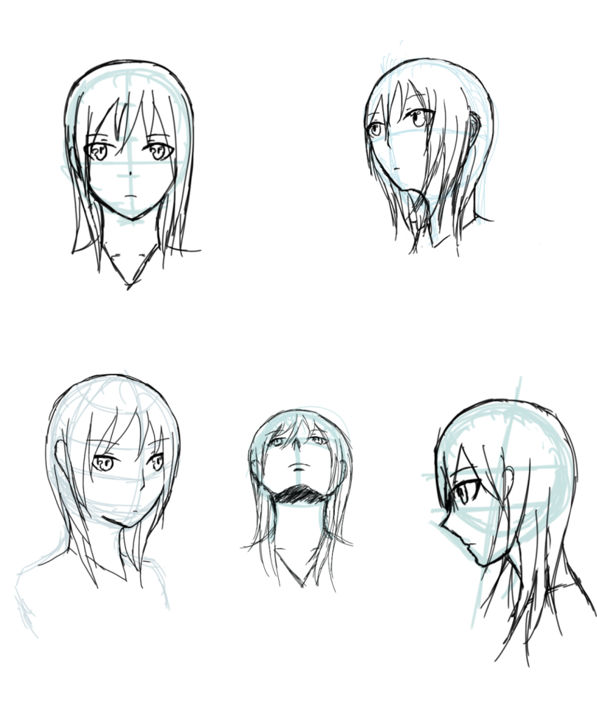 顔のアタリの取り方女性編