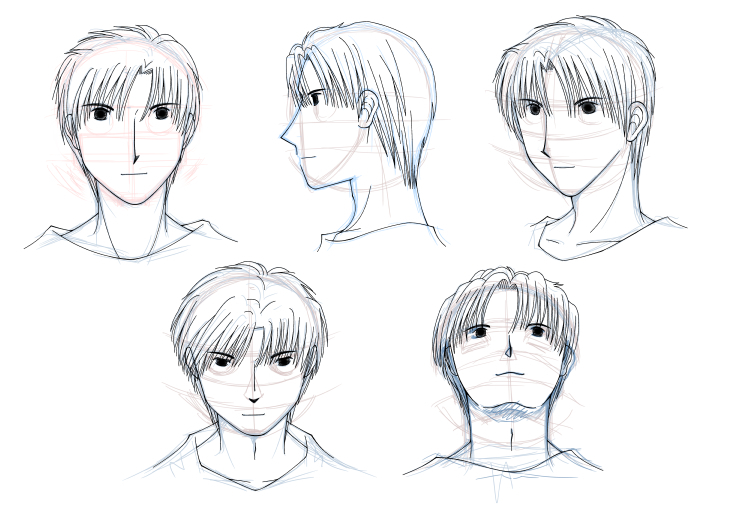 男性の顔