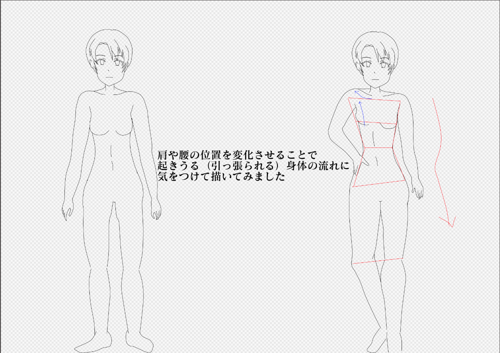 ポーズのつけ方