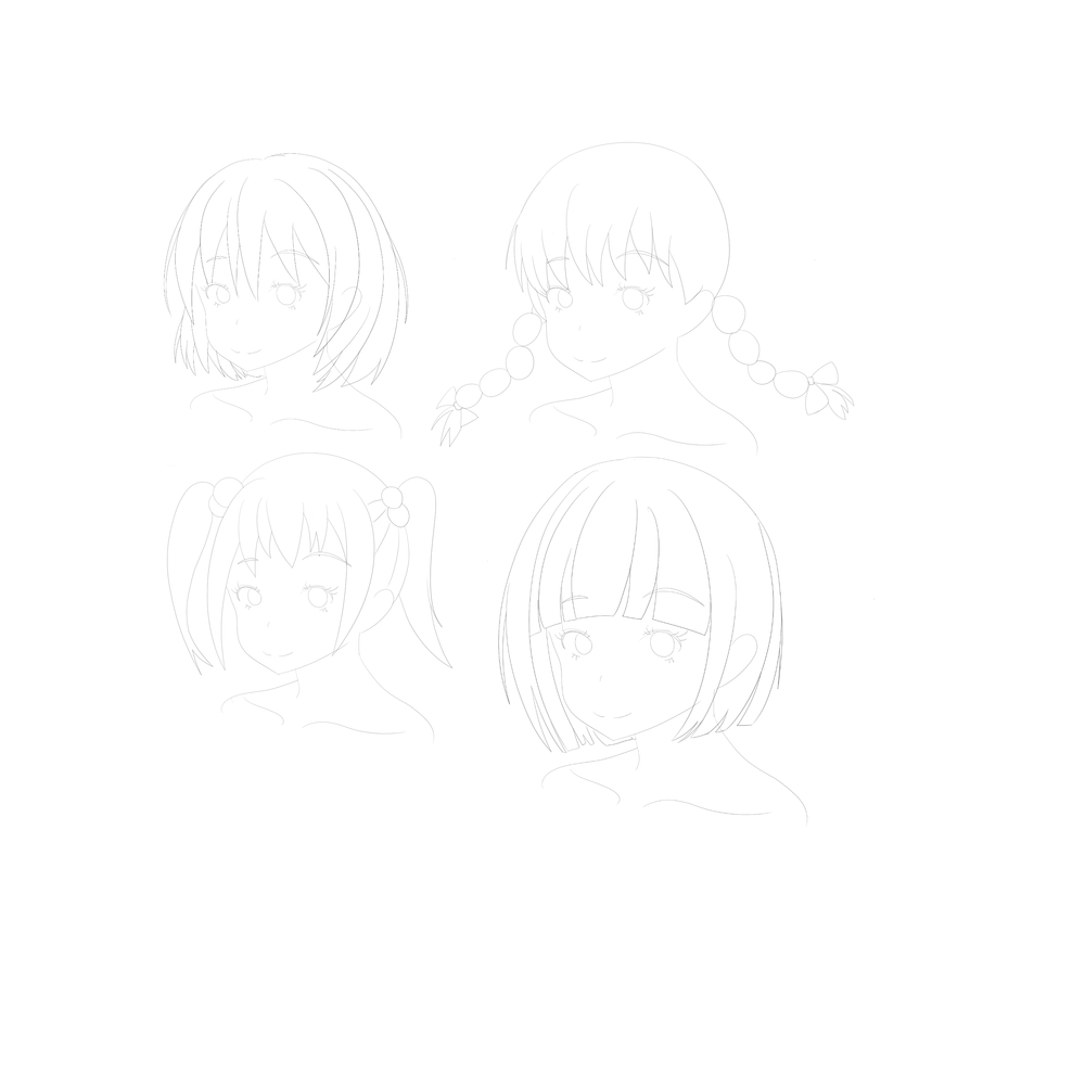 髪の毛のイラレポ