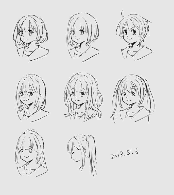 紙の描き方　練習