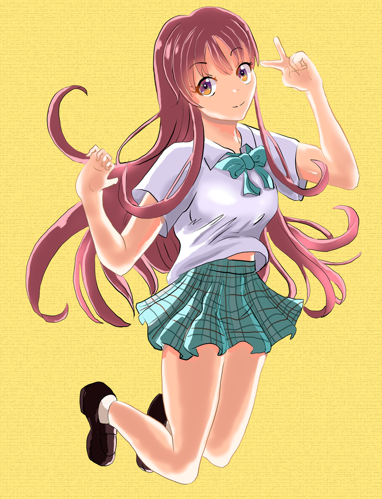 光と影の付け方女の子のイラレポ