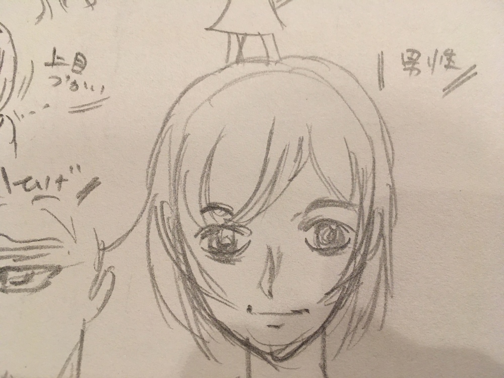 男性の正面