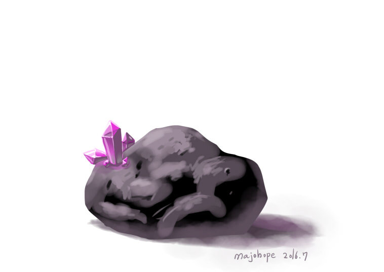 岩を描くッ！