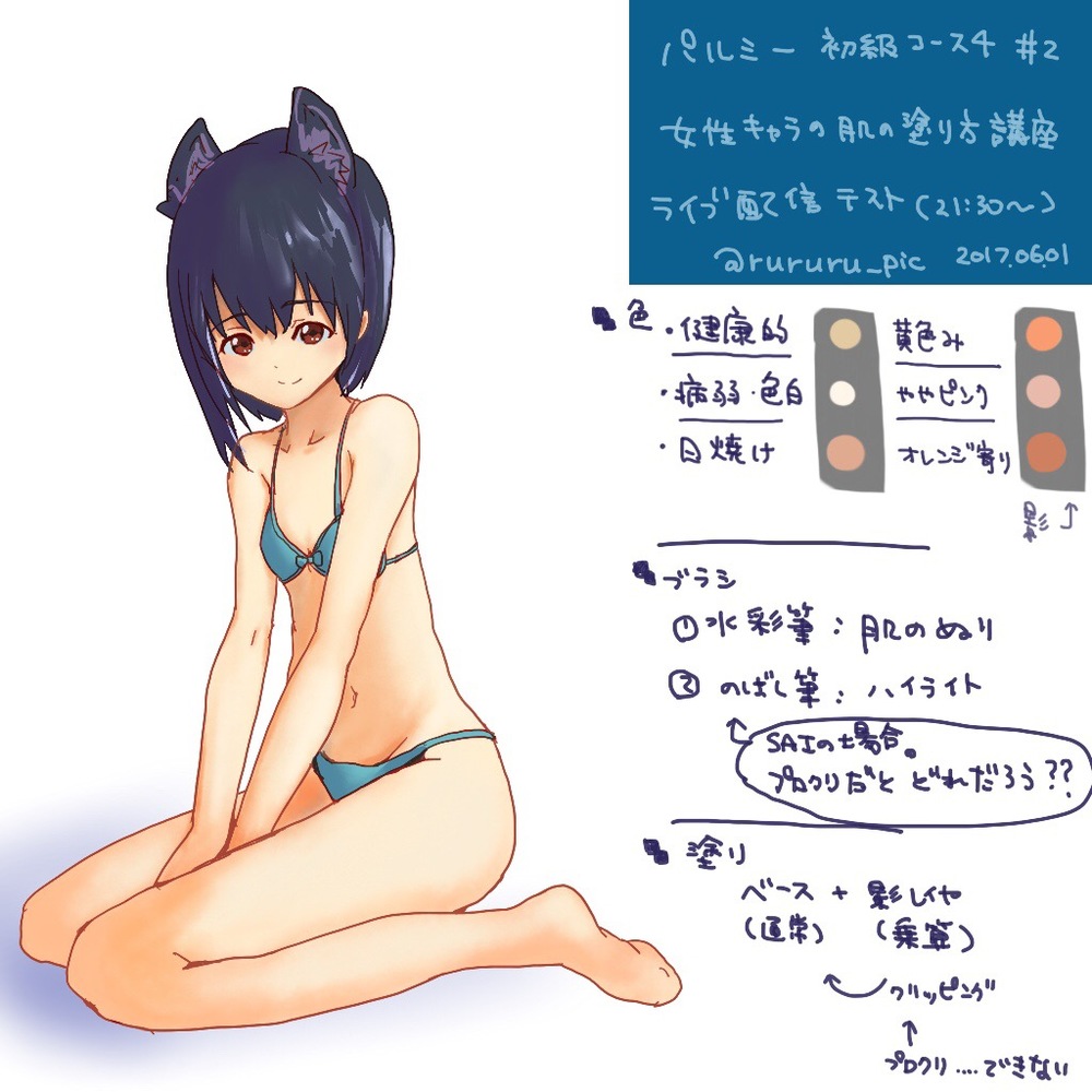 肌の塗り練