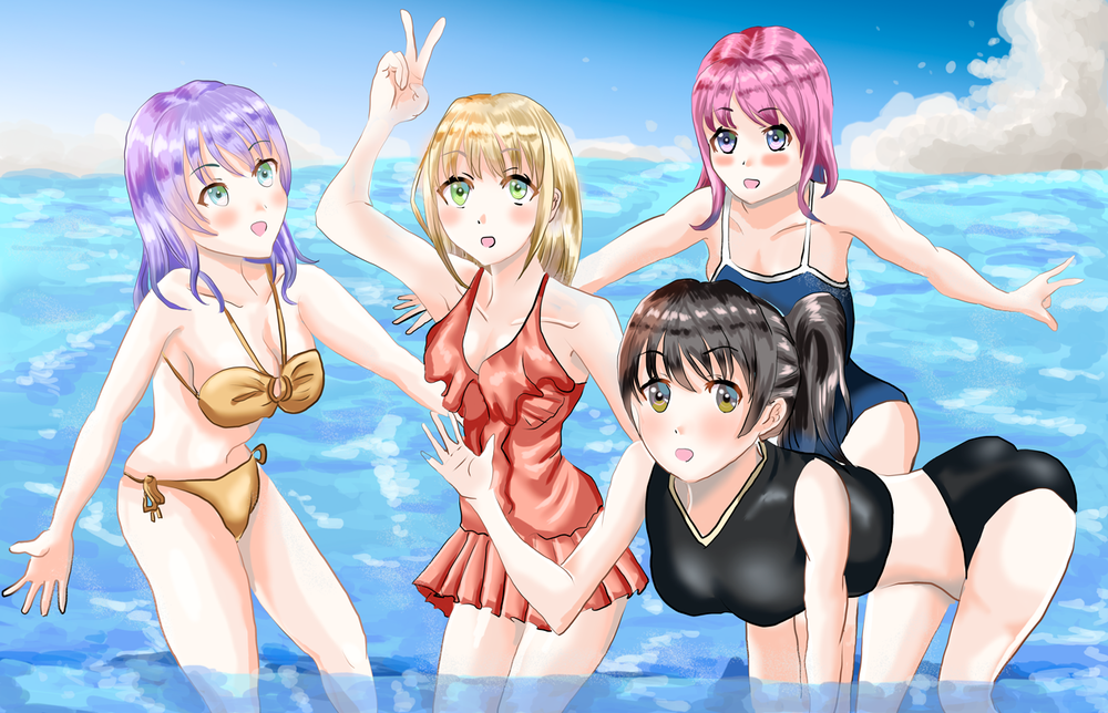 水着の女の子