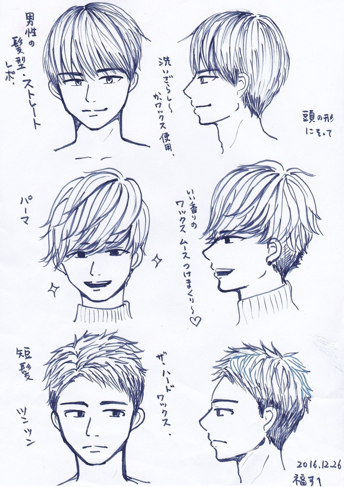 男性キャラクターのイラレポ①
