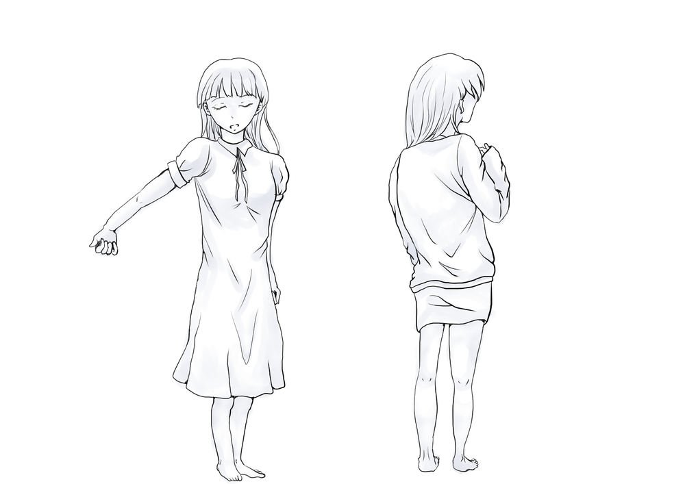 服のシワ