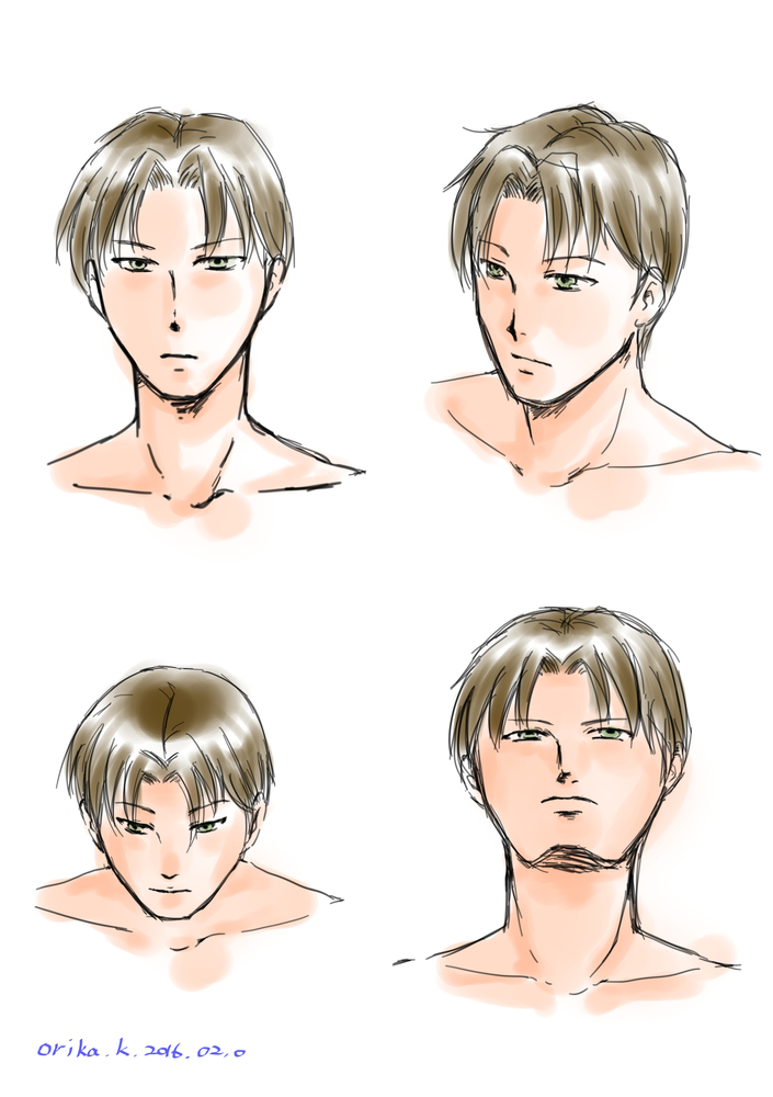 顔のアタリ・男性
