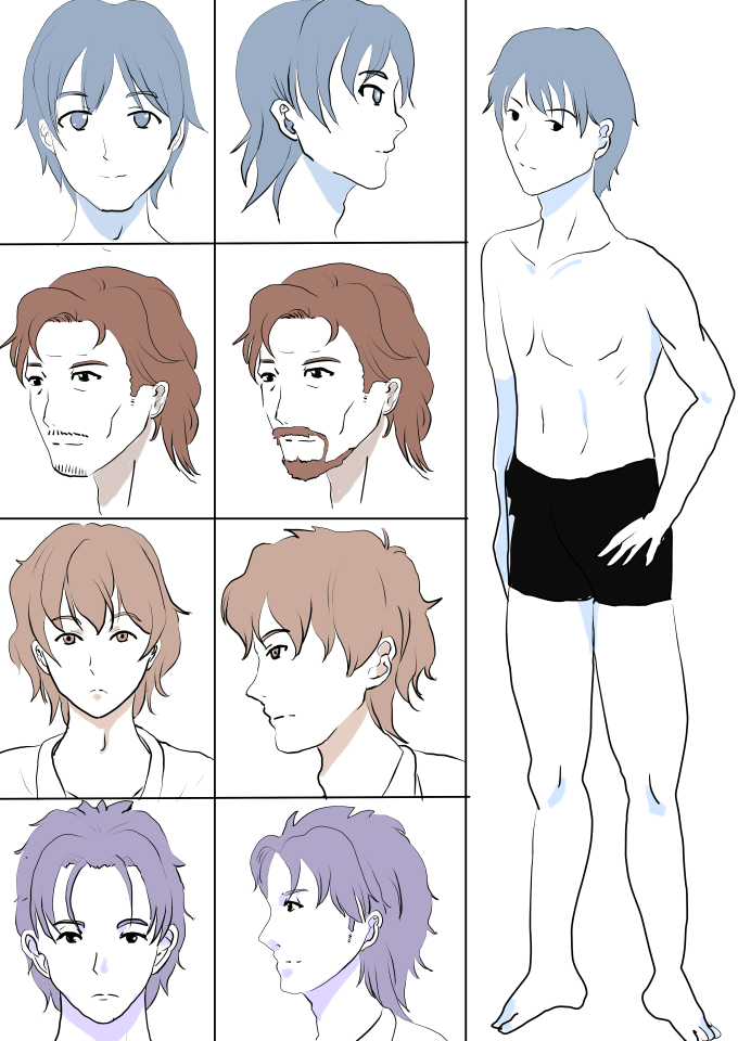 イラレポ　男性キャラクター　