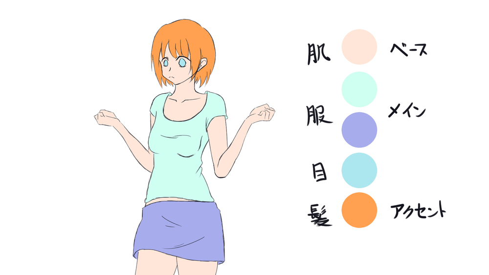 イラストの配色レポ