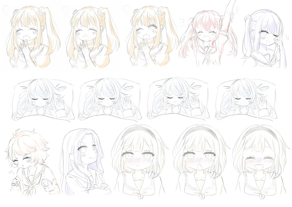 様々な表情の描き方