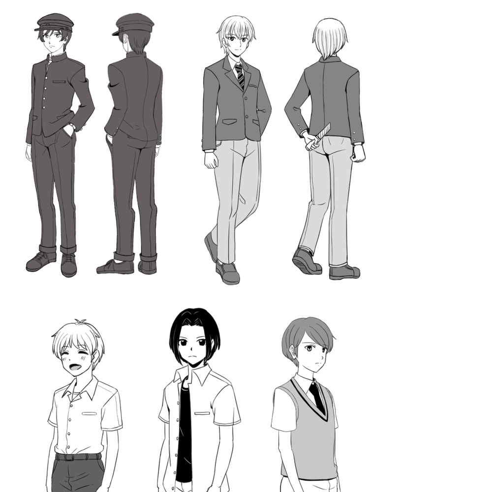 男子高校生の制服