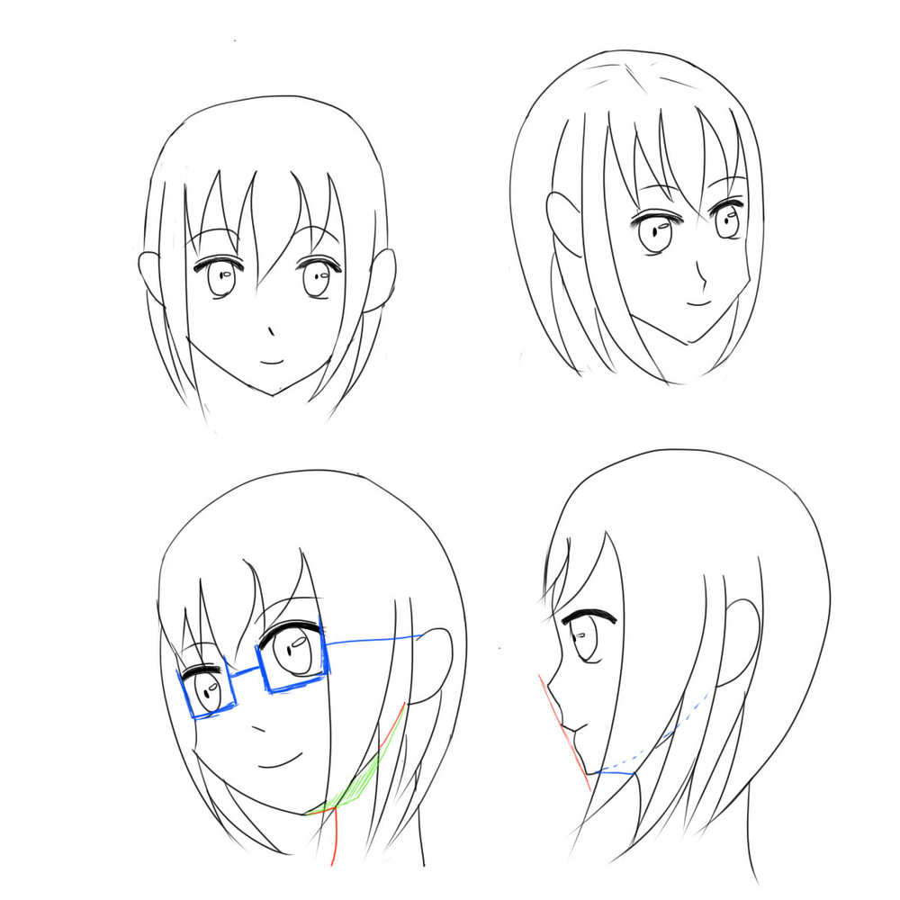 顔の練習