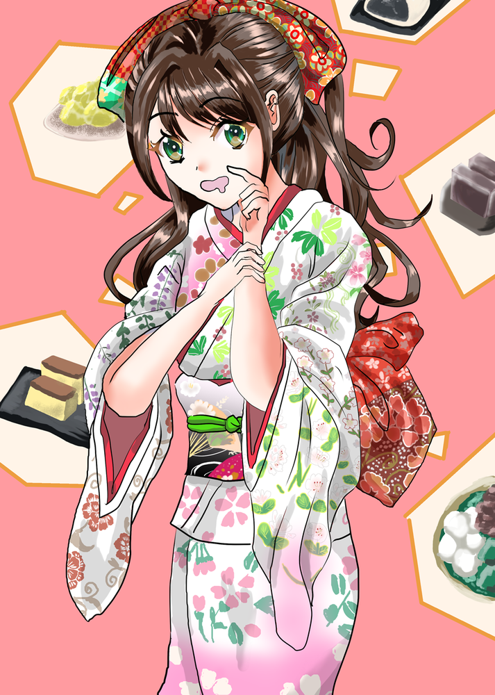 着物のしわの描き方　イラレポ