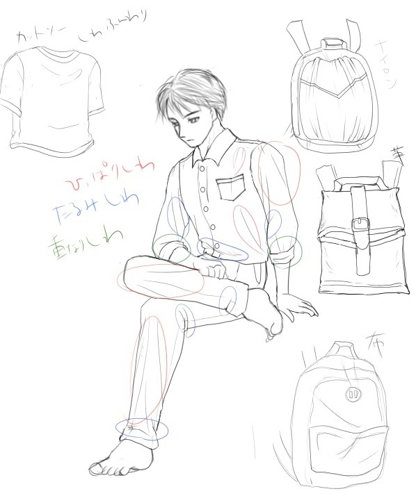 しわの描き方講座～