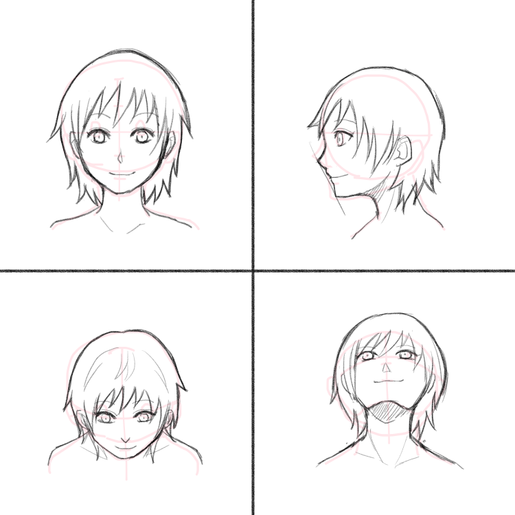 顔のアタリの取り方