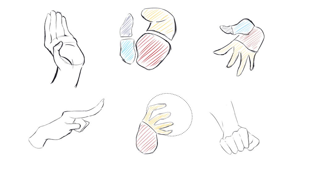 手の描き方レポ