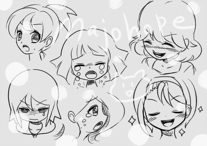 表情を描くッ！
