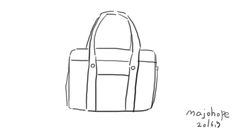 女子高生の鞄を描くッ！