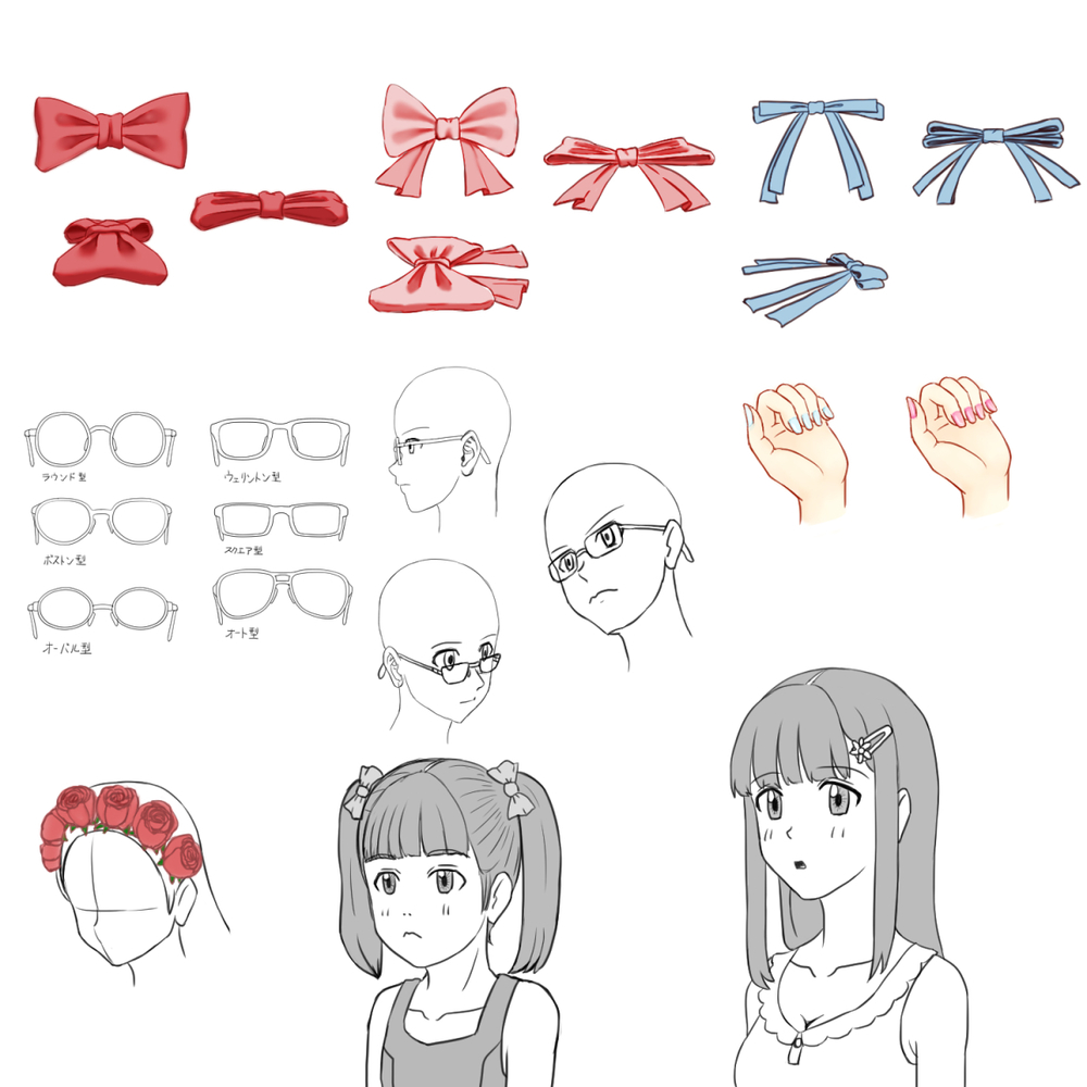 可愛い女の子を描く！