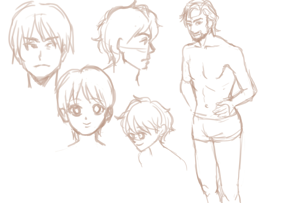 男性キャラの描き方