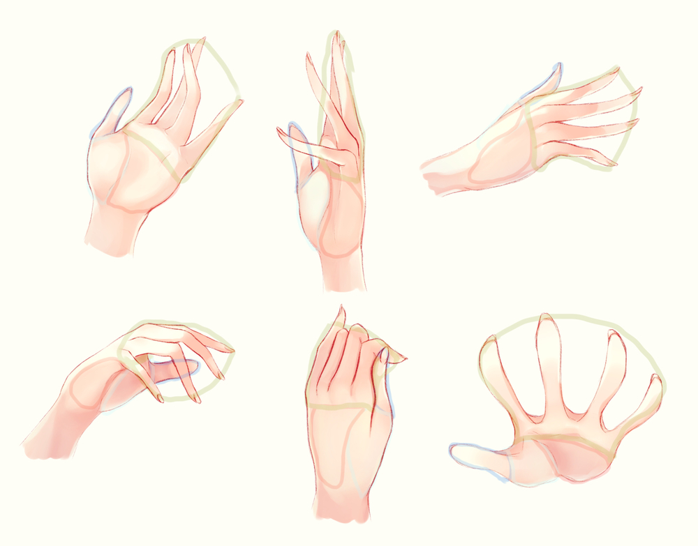 様々な手の描き方