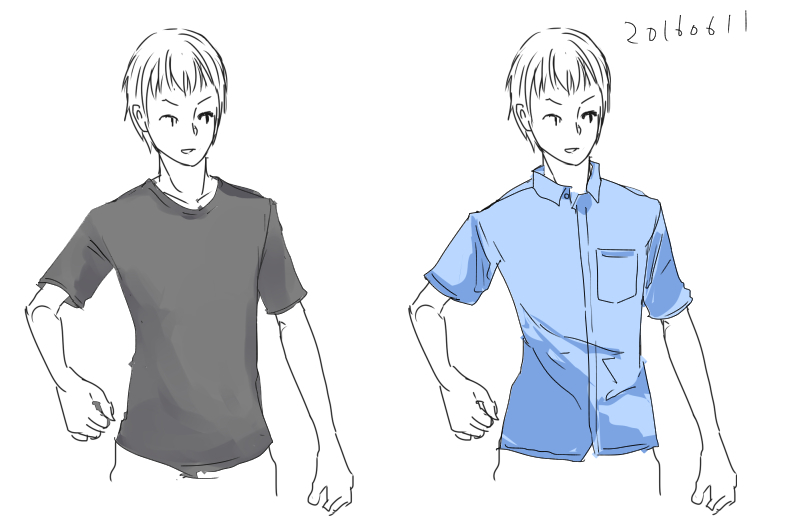 シワの描き方講座