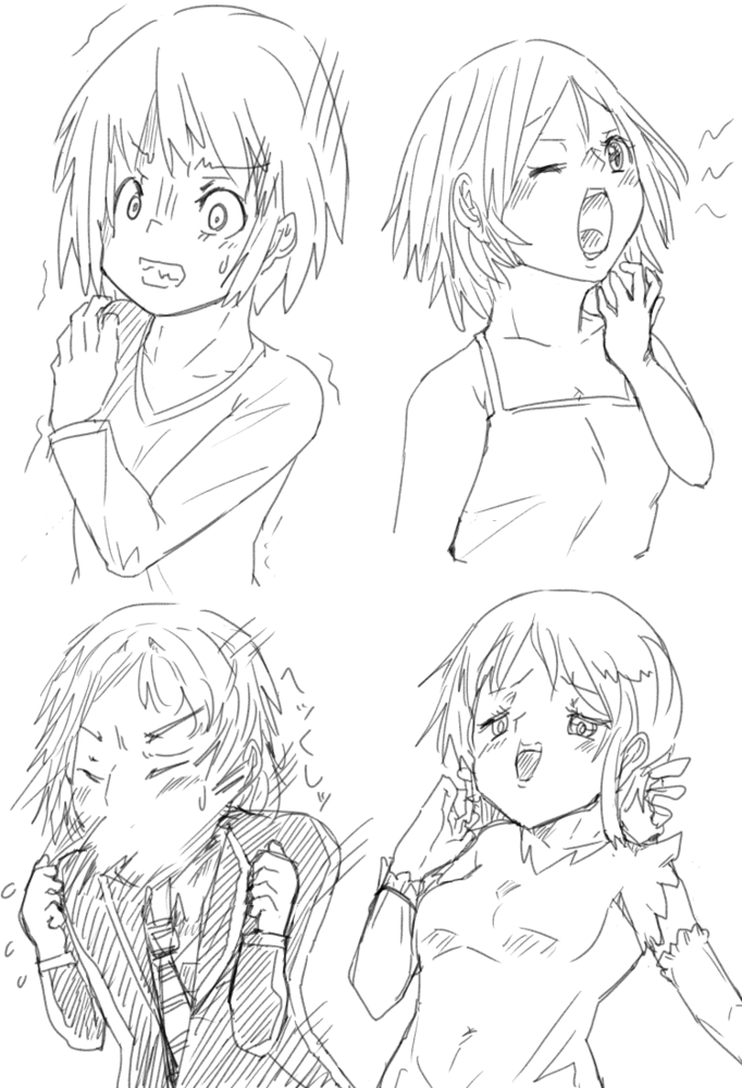 さまざまな表情を描きたかった
