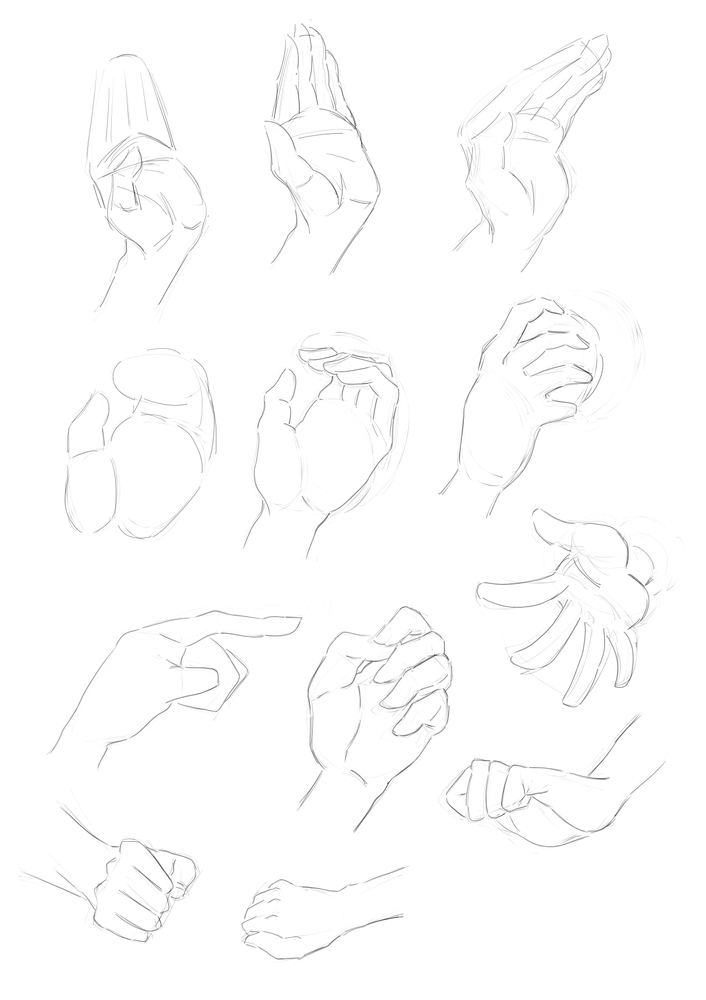 手や指の描き方