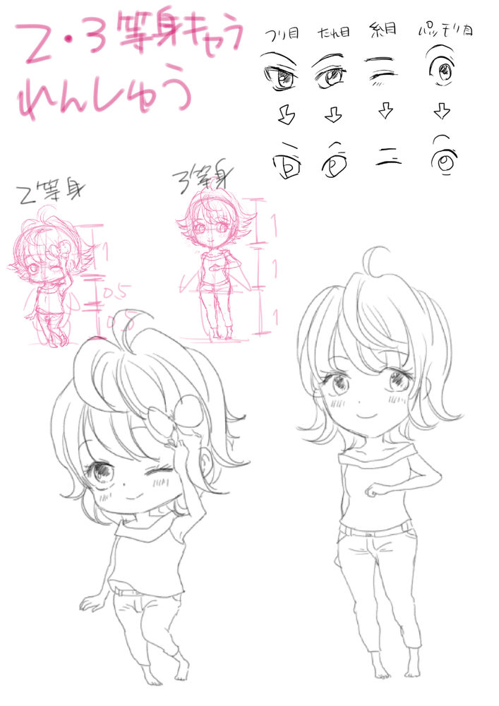 ２等身・３等身のキャラ