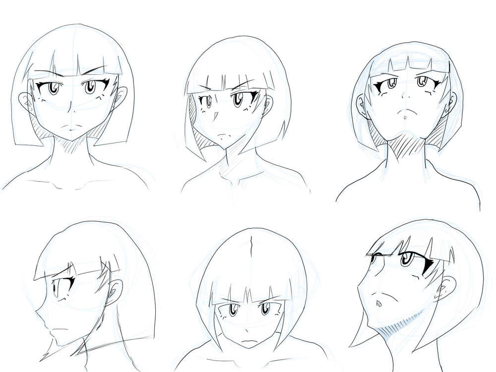  顔のアタリ２