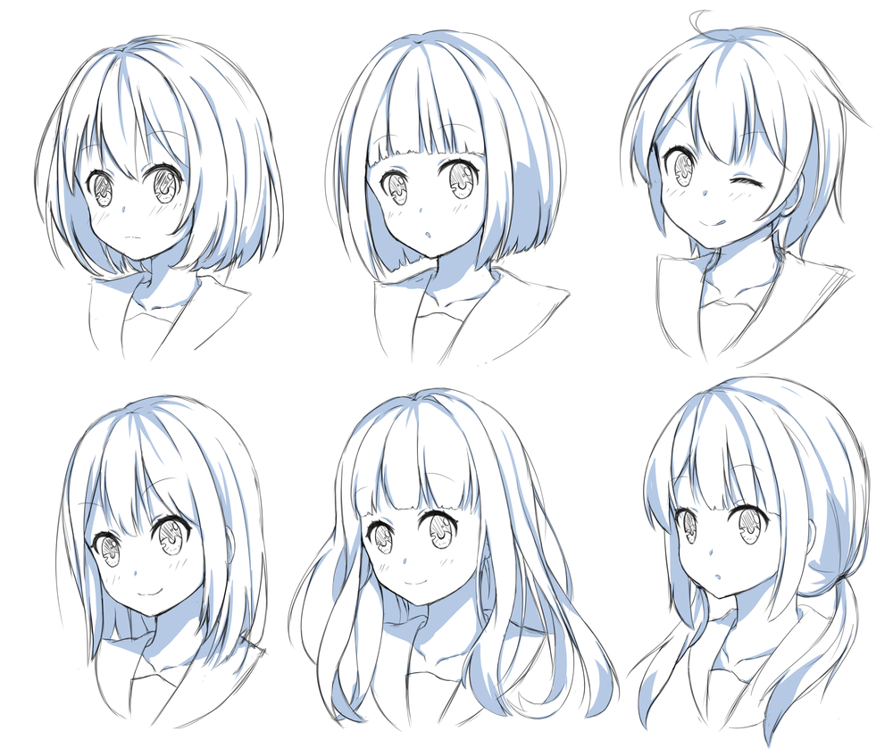髪の描き方