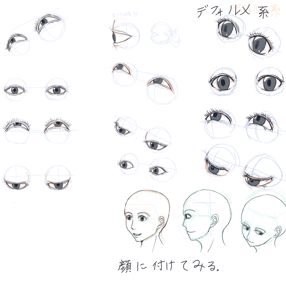 立体的な目