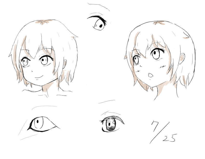 立体感のある目練習