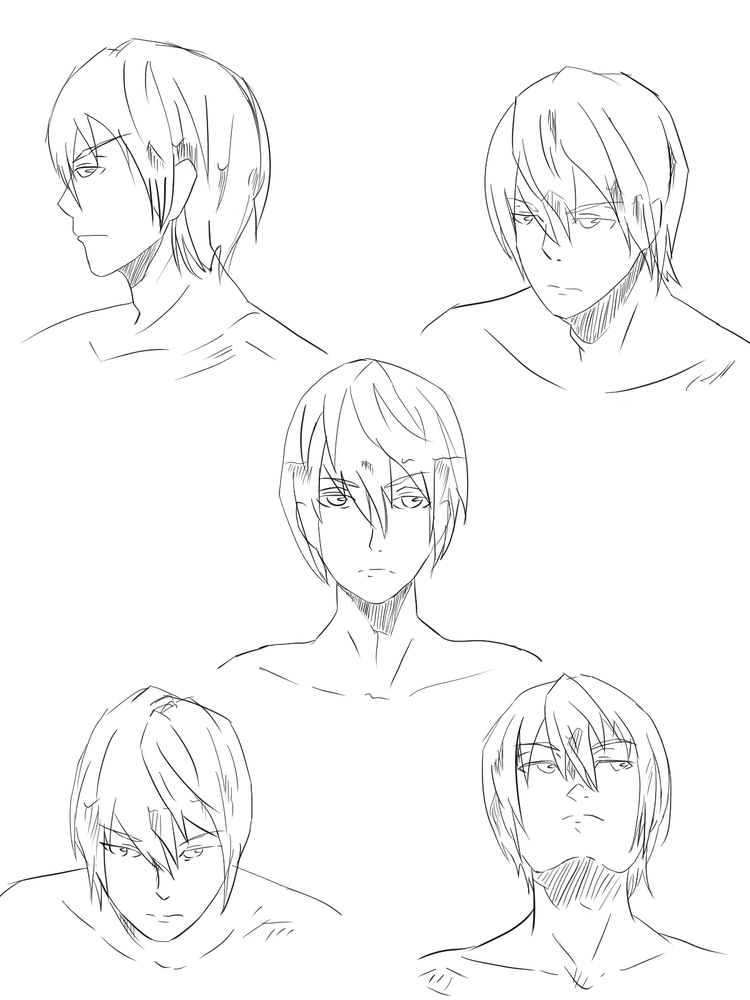 顔の描き方　模写