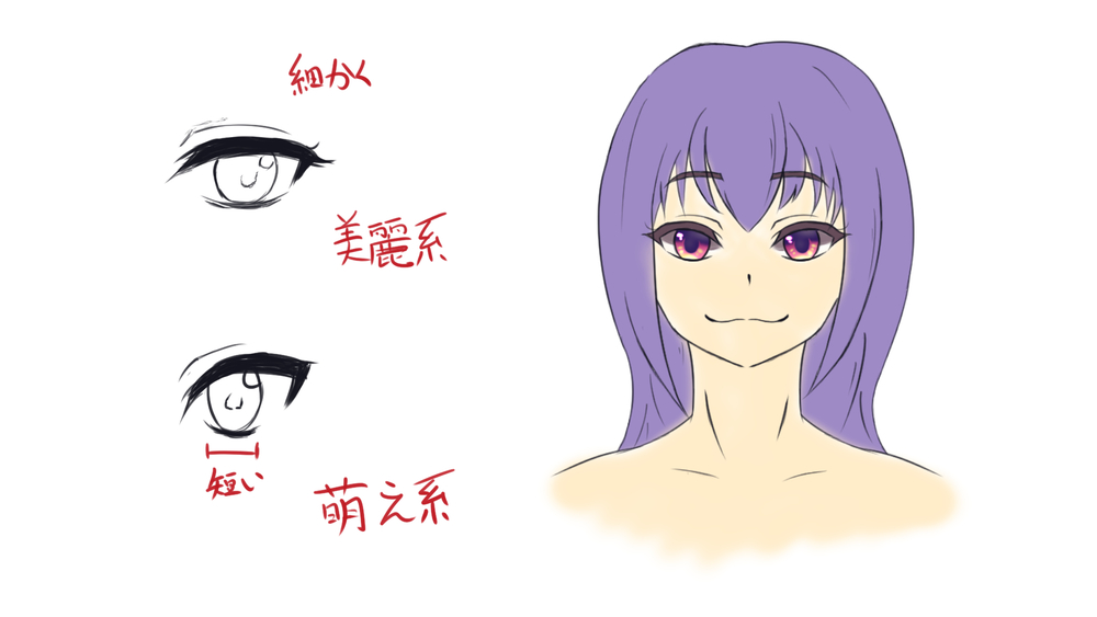 目の描き方レポ２